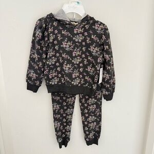 Jessica Simpson Matching Outfit Sweatpants Joggers Sweatshirt Hoodie 5/6 Kids